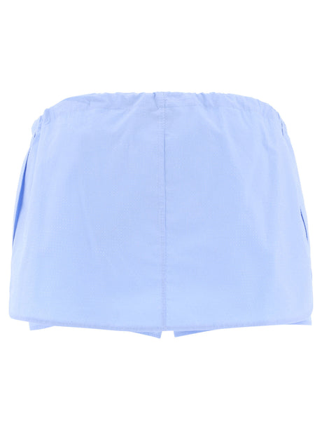 ALEXANDER WANG Crystal-Embellished Cotton Mini Skort