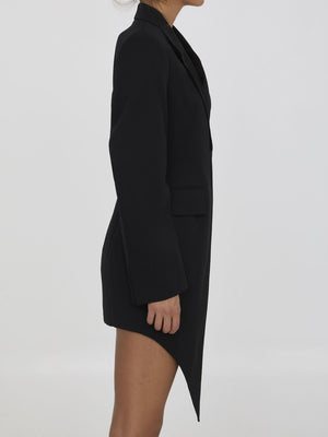 ALEXANDER WANG Asymmetric Wool Mini Dress Blazer