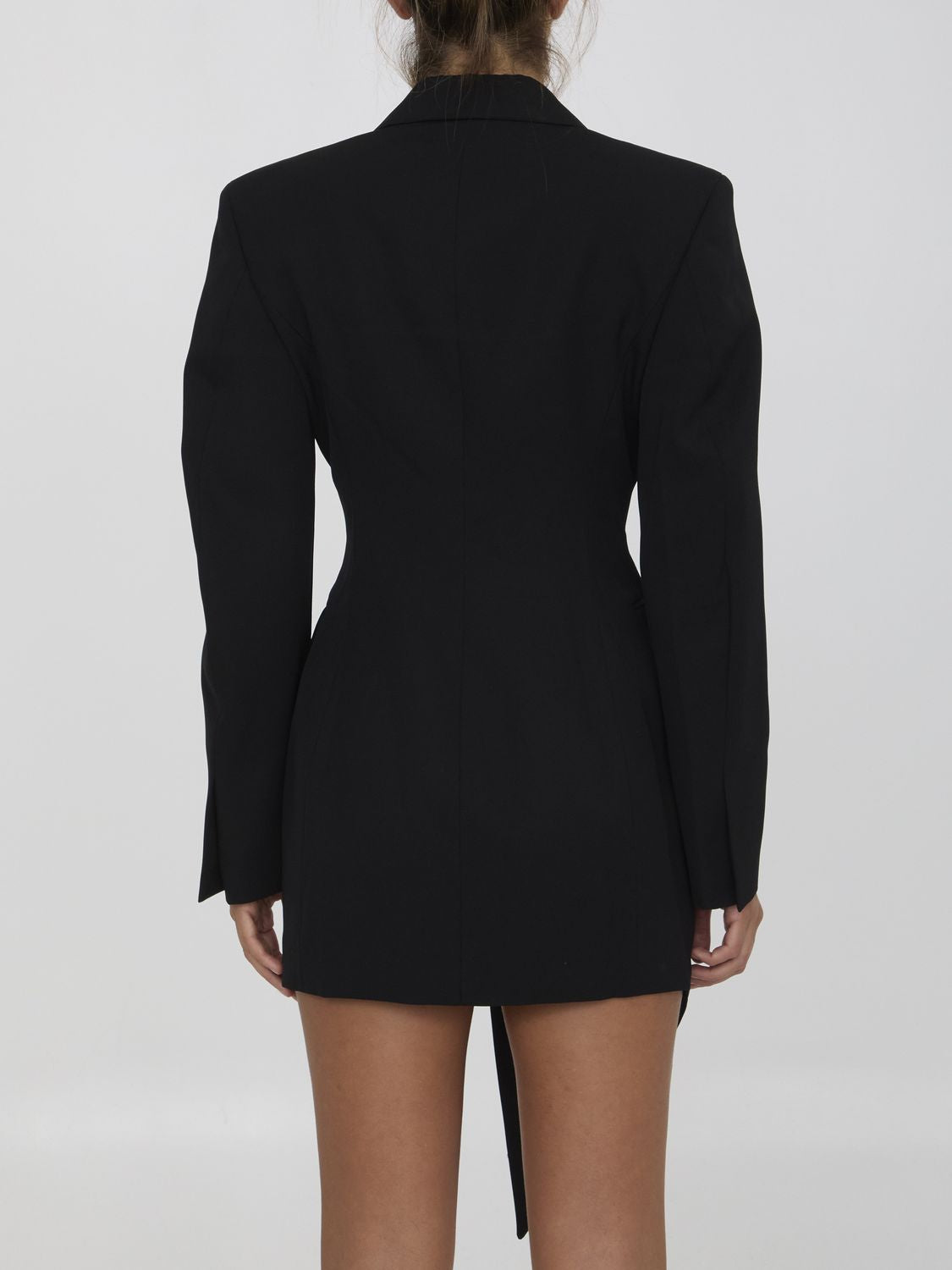 ALEXANDER WANG Asymmetric Wool Mini Dress Blazer