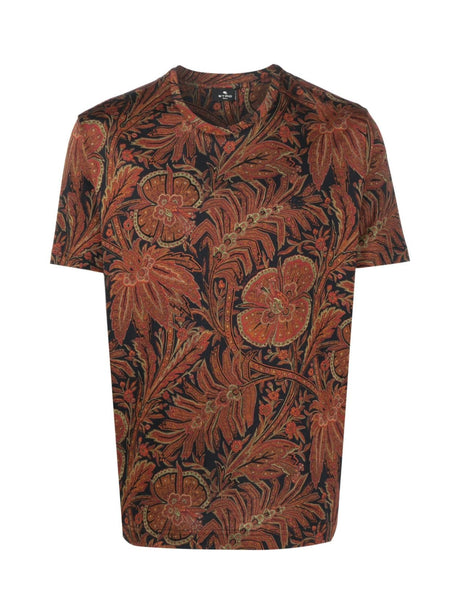 ETRO Paisley Print Short Sleeve T-Shirt