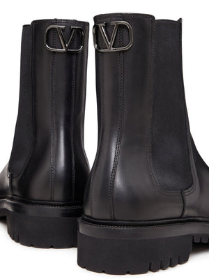 VALENTINO GARAVANI Men's Nero Beatle Boots in Black