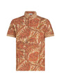 ETRO Paisley Foliage Short Sleeve Polo Shirt