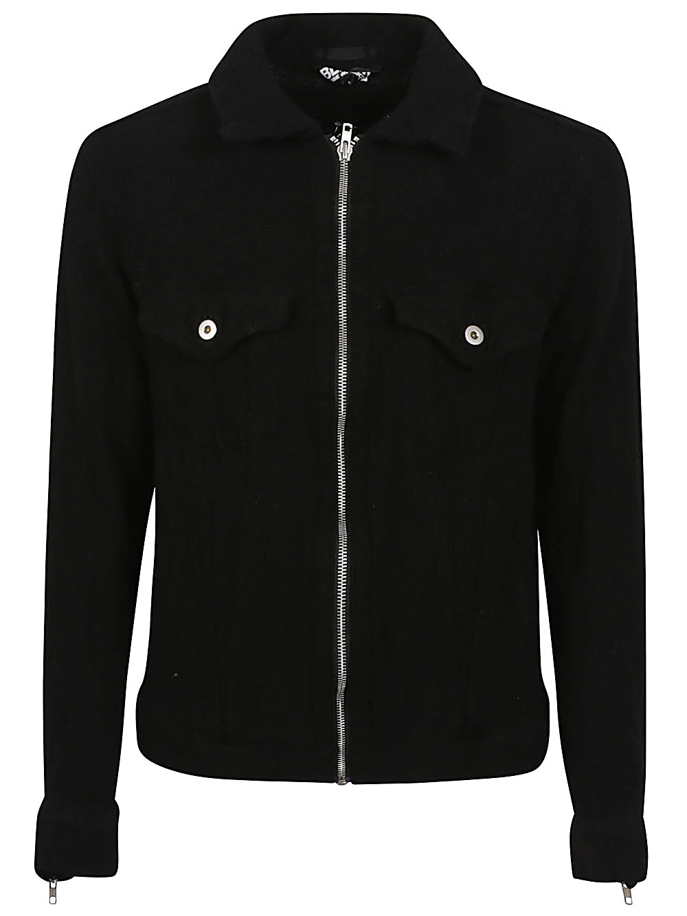 COMME DES GARÇONS WOOL ZIPPED JACKET