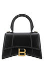 BALENCIAGA Mini Black Leather Hourglass Handbag