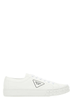 PRADA Sleek White Wheel Sneakers for Men