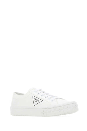 PRADA Sleek White Wheel Sneakers for Men