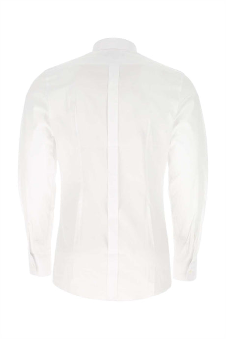 DOLCE & GABBANA Men's Classic White Stretch Poplin Shirt - Tailored Fit