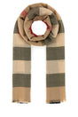 BURBERRY Embroidered Cashmere Scarf - 200 cm x 100 cm