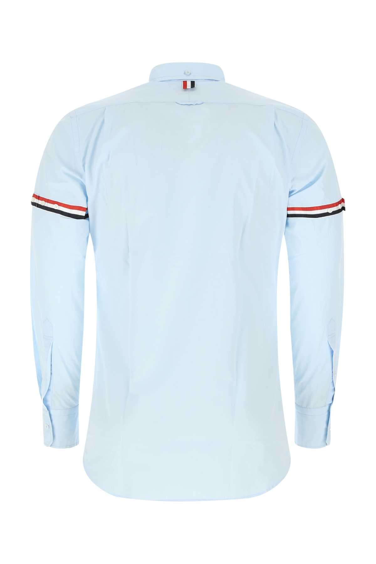 THOM BROWNE Stylish Powder Blue Cotton Shirt for Men