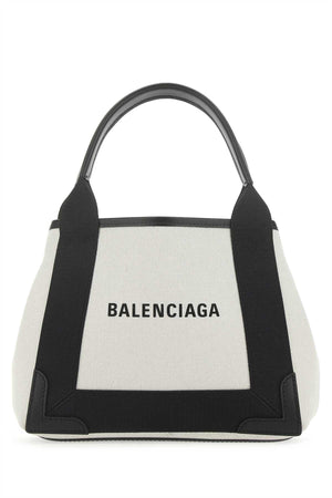 BALENCIAGA Mini Two-tone Canvas Handbag