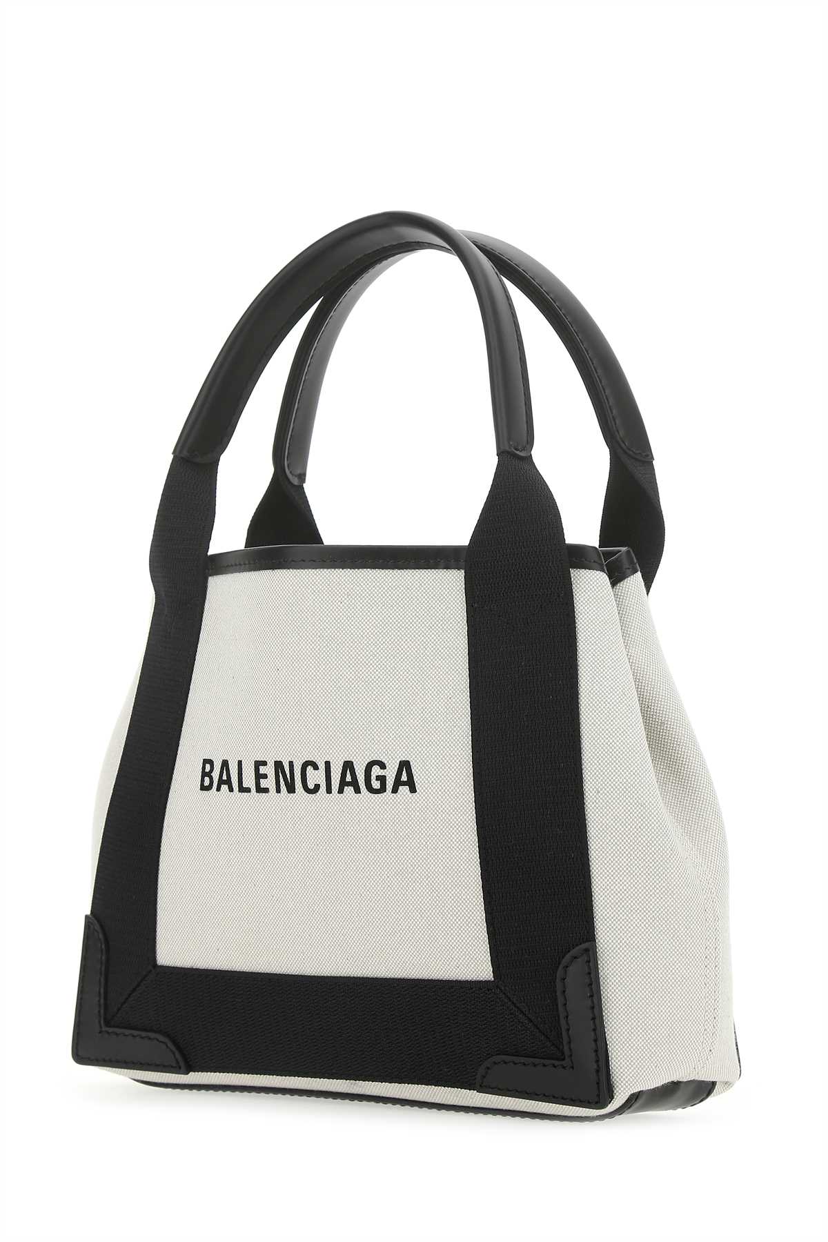 BALENCIAGA Mini Two-tone Canvas Handbag