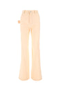 BOTTEGA VENETA Peach Cotton Wide Leg Pants