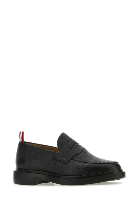 THOM BROWNE Elegant Leather Loafers for Men