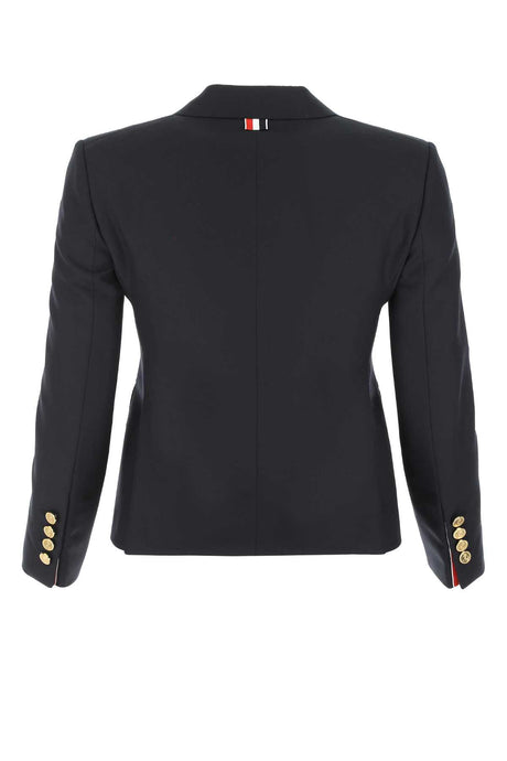 THOM BROWNE Midnight Wool Blazer for Women