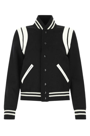 SAINT LAURENT Chic Wool Blend Bomber Jacket for Women