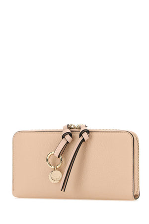 CHLOE Antiqued Pink Leather Mini Wallet