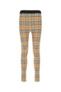 BURBERRY Checked Stretch Nylon Leggings for Women