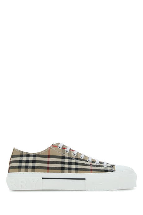 BURBERRY Embroidered Canvas Sneakers for Men