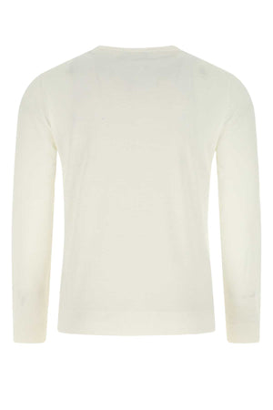 PRADA Classic Ivory Wool Sweater for Men