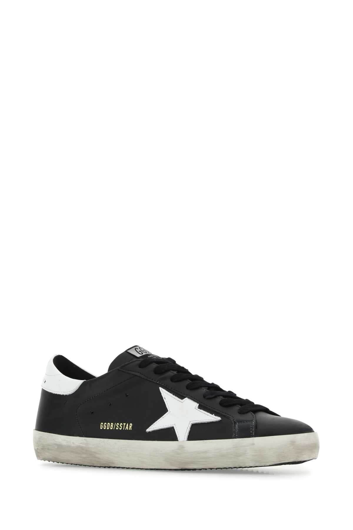 GOLDEN GOOSE DELUXE BRAND Classic Men's Black Leather Superstar Sneakers