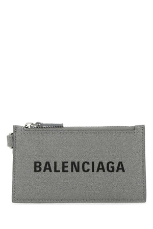 BALENCIAGA Chic Mini Fabric Card Holder - 13 cm x 7 cm