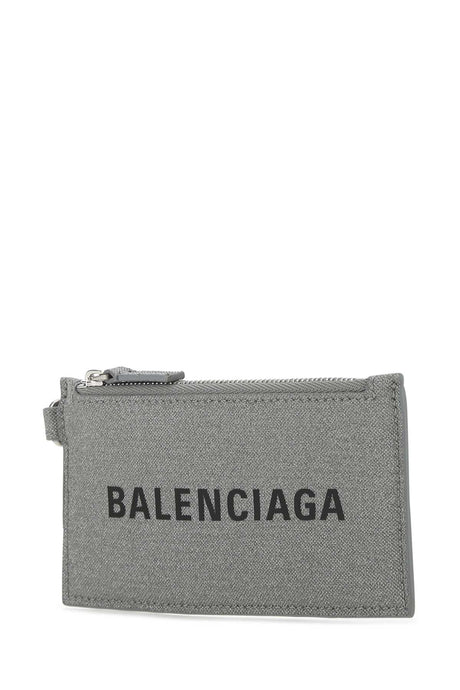 BALENCIAGA Chic Mini Fabric Card Holder - 13 cm x 7 cm