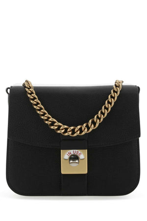 MAISON MARGIELA Two-tone Leather and Cotton Mini Square Handbag