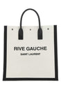 SAINT LAURENT Two-tone Canvas Rive Gauche Shopping Handbag - 38cm x 39cm x 17cm