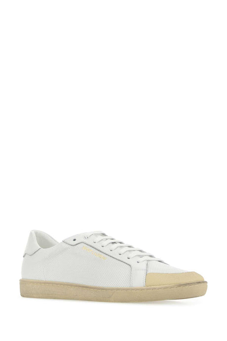 SAINT LAURENT Chalk Leather SL/39 Sneakers for Men