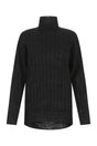 BALENCIAGA Oversized Black Silk Blend Sweater for Women