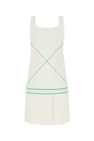 BOTTEGA VENETA Elegant White Viscose-Blend Dress for Women