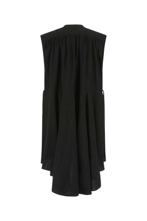 QUIRA Oversize Black Viscose Blend Dress