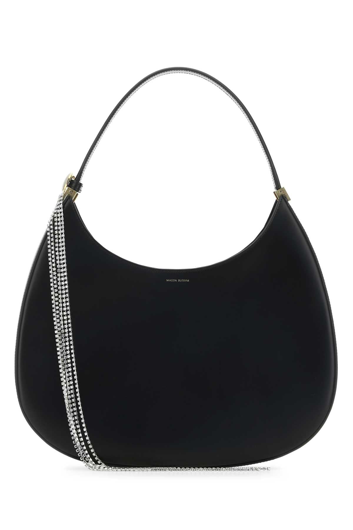 MAGDA BUTRYM Vesna Large Black Leather Shoulder Bag - 30 cm x 29 cm