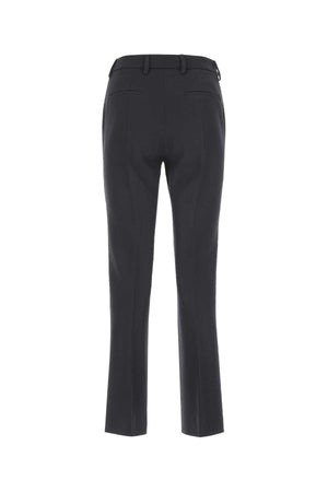 PRADA Elegant Wool Cigarette Pant for Women - Midnight Blue