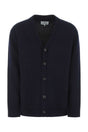 MAISON MARGIELA Oversized Blue Wool Blend Cardigan