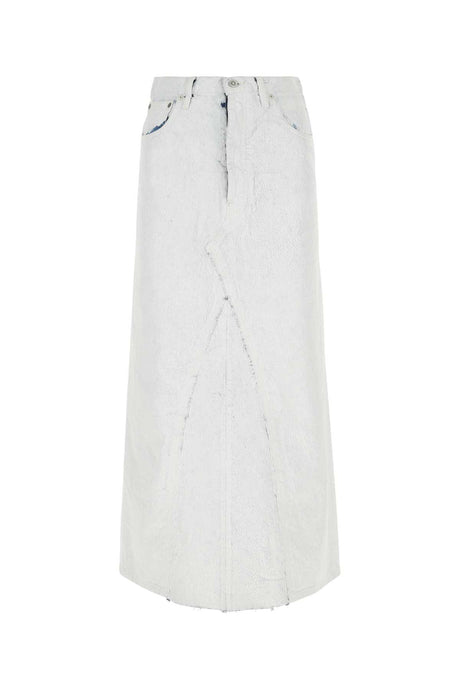 MAISON MARGIELA Chic White Denim Mini Skirt for Women