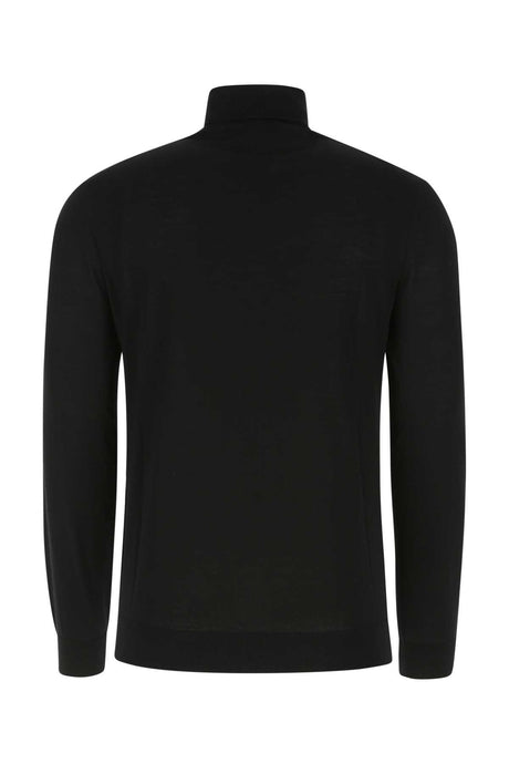 PRADA Men's Wool Knit Sweater - Classic Black