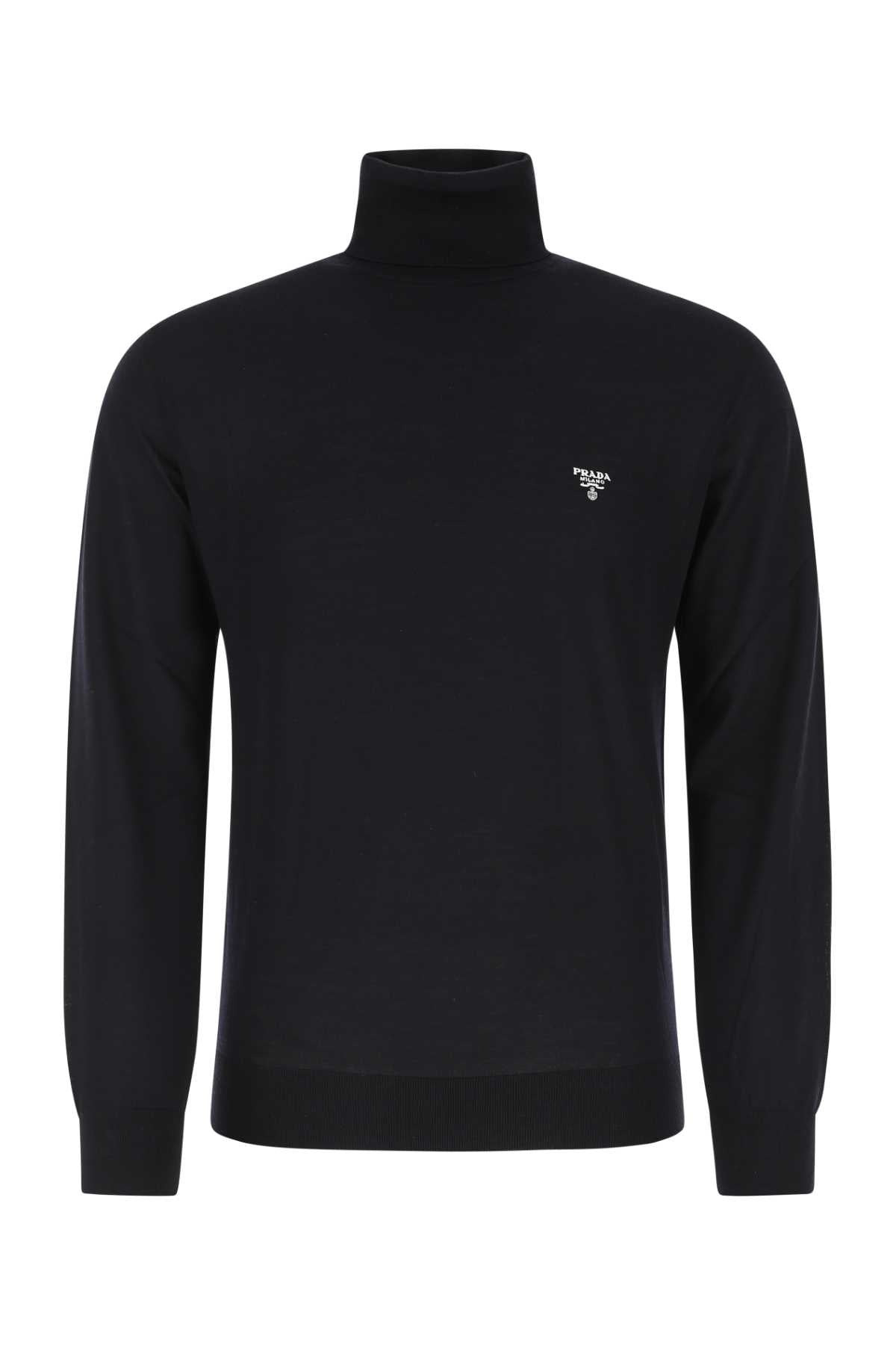 PRADA Classic Wool Sweater for Men - Timeless Blue