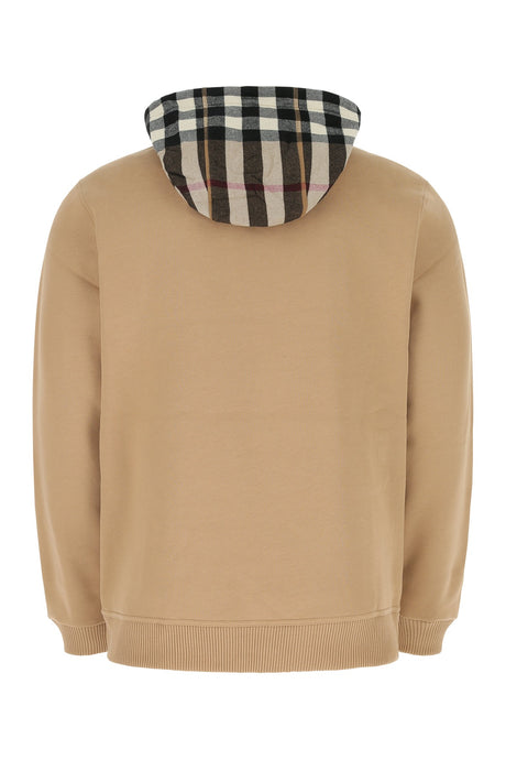 BURBERRY Beige Cotton Blend Sweatshirt for Men