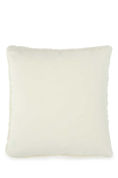 PRADA Eco-Friendly Mini Ivory Faux Fur Pillow