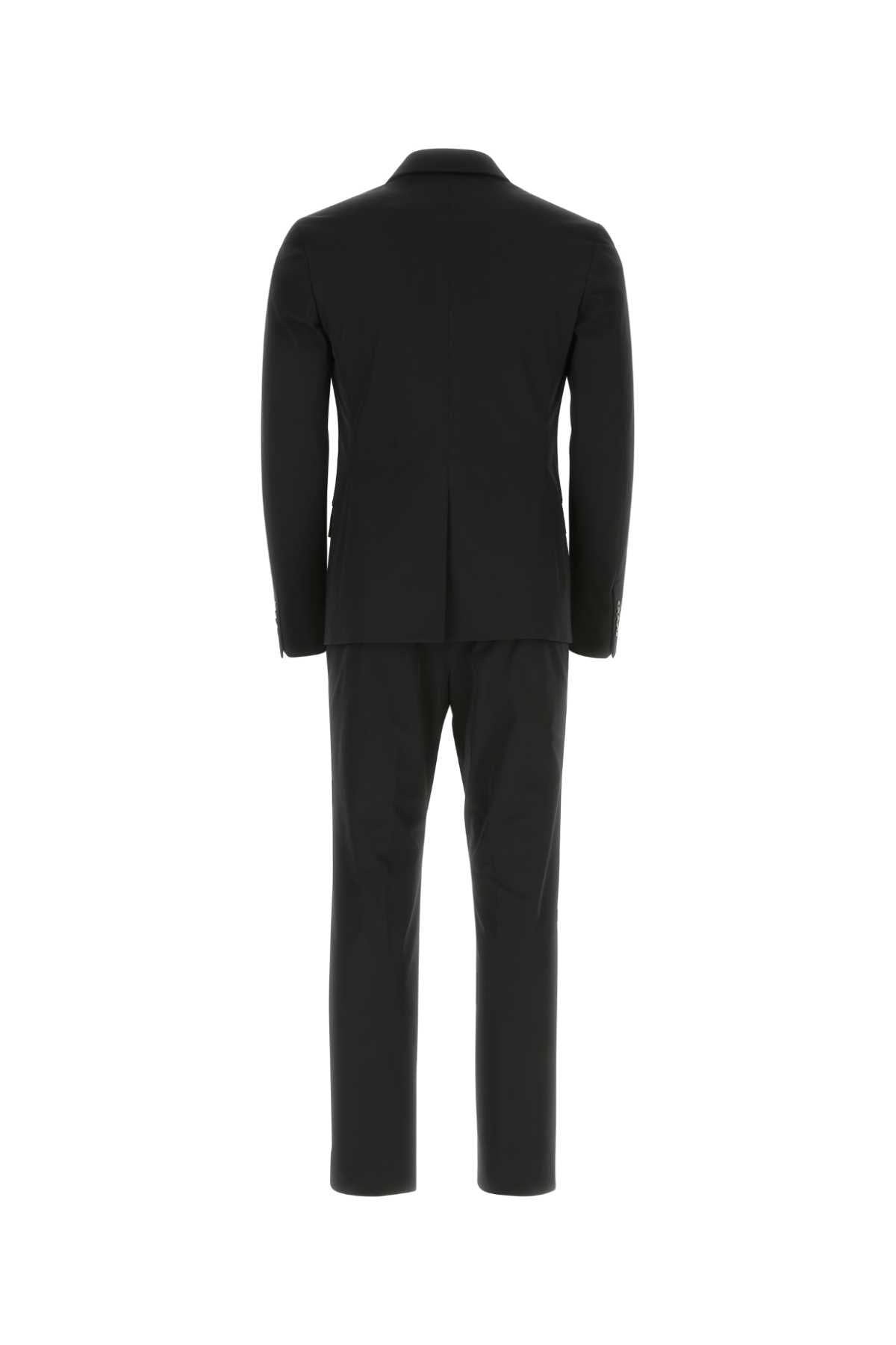 PRADA Black Stretch Polyester Suit