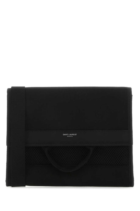 SAINT LAURENT Mini Nylon City Shoulder Handbag