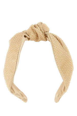 MIU MIU Embellished Satin Mini Headband