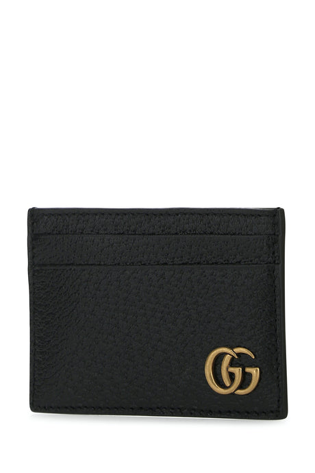 GUCCI Mini Black Leather Card Holder