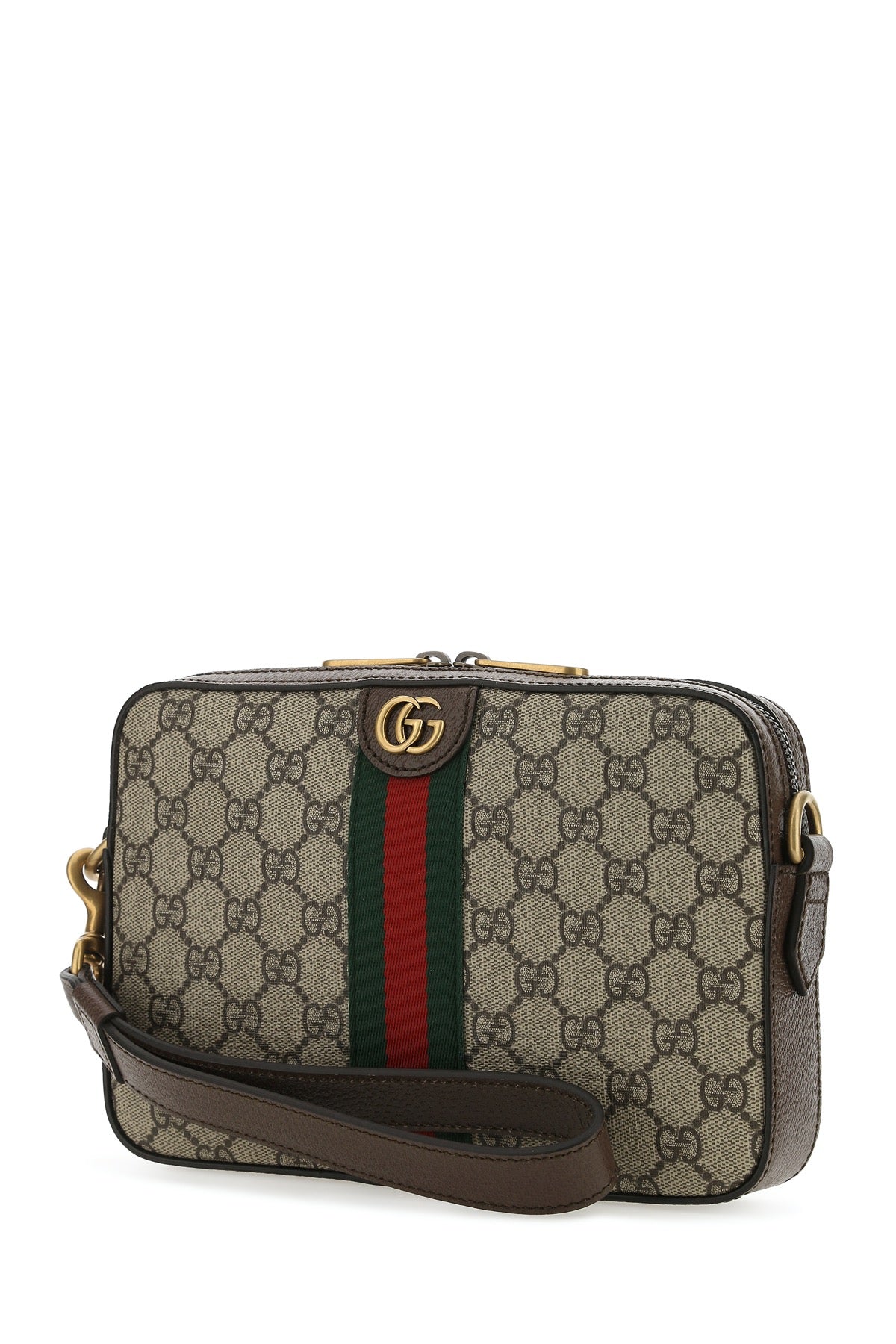 GUCCI Men's Mini GG Supreme Fabric Clutch