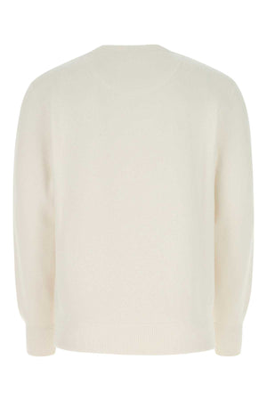 PRADA Ivory Stretch Cashmere Blend Sweater for Men