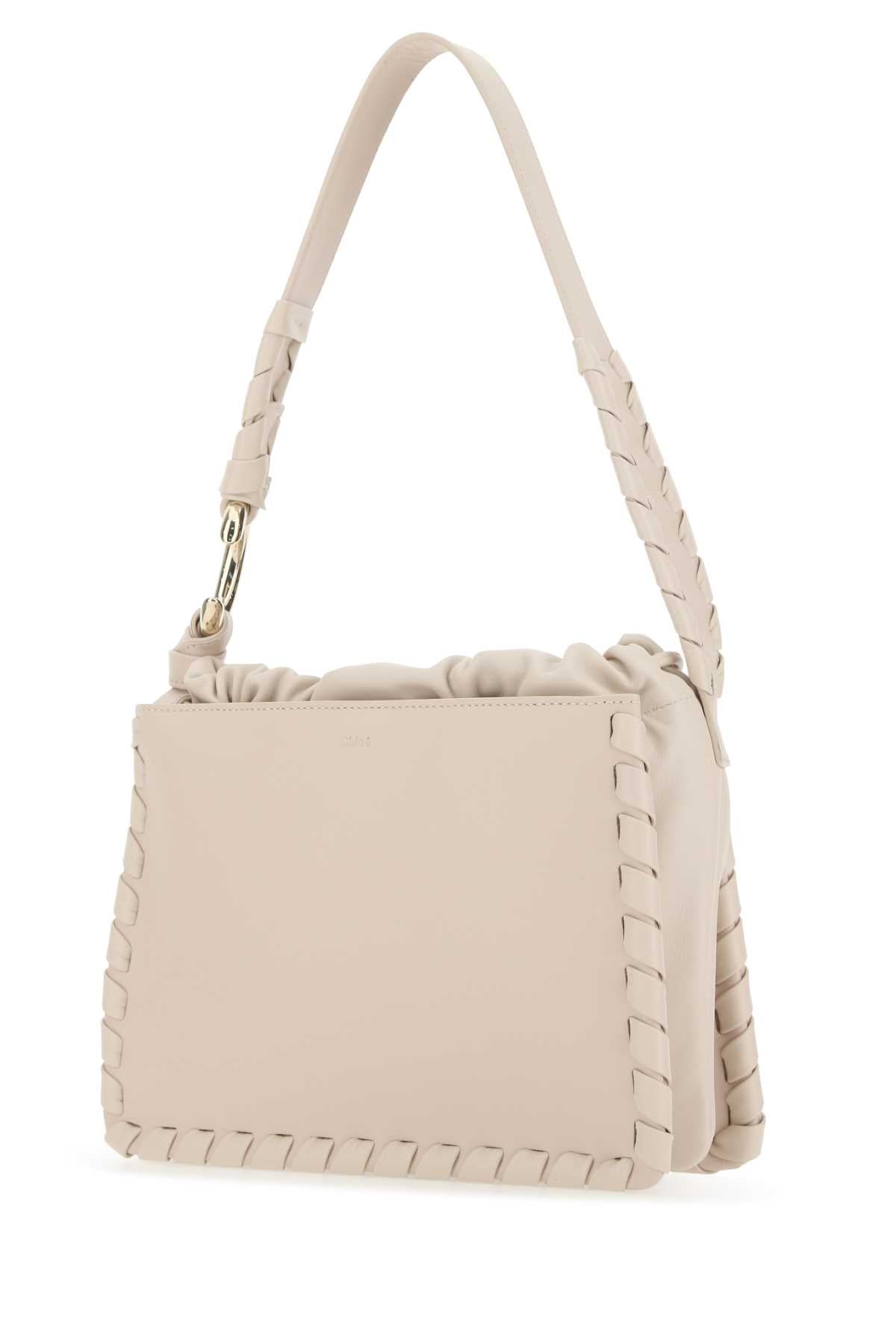 CHLOE Powder Pink Mini Leather Mate Shoulder Handbag