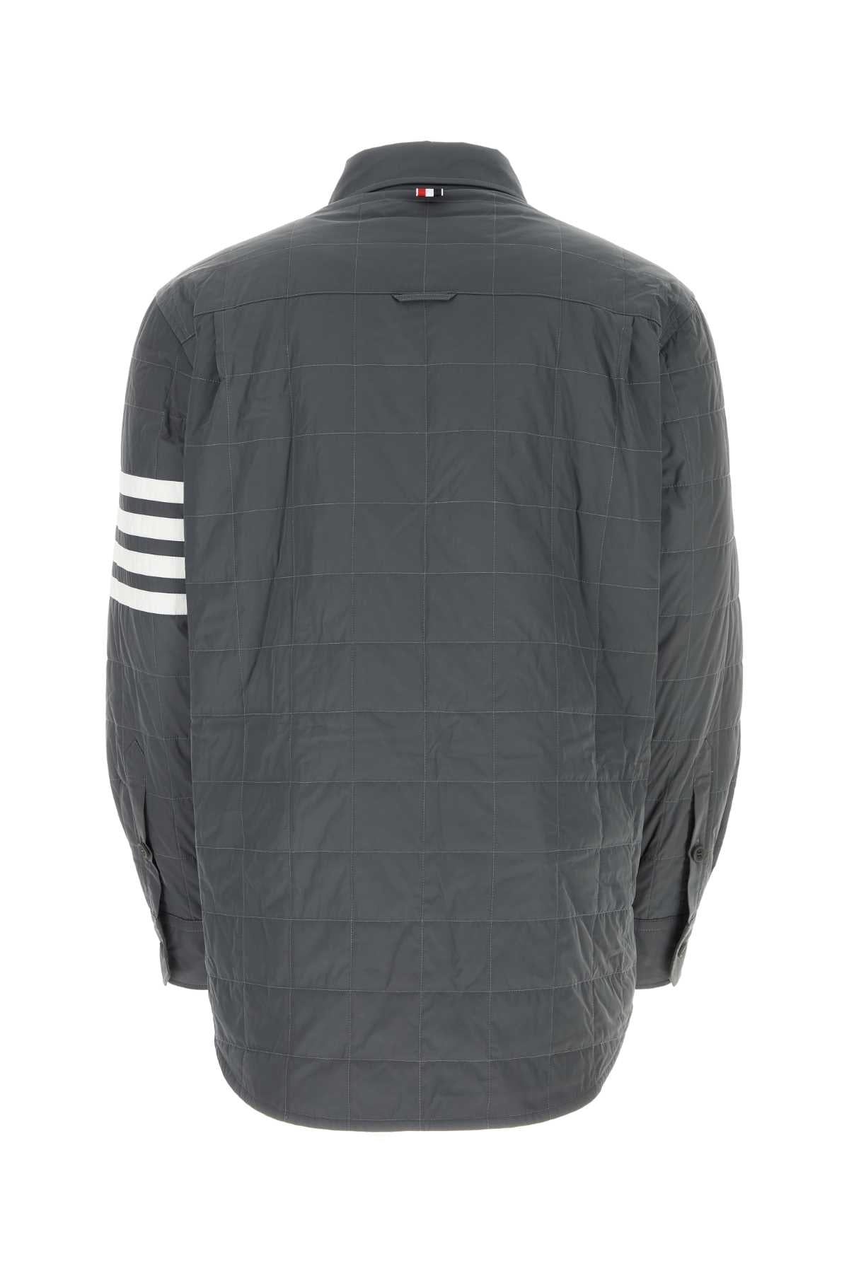 THOM BROWNE Men's Dark Grey Polyester Down Jacket