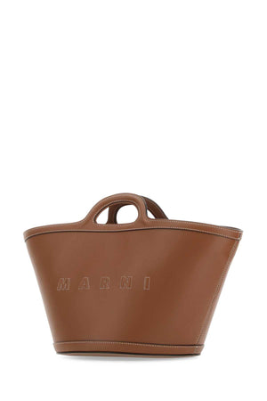 MARNI Mini Brown Leather Tropicalia Handbag