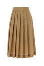 QUIRA Classic Biscuit Polyester Blend Skirt